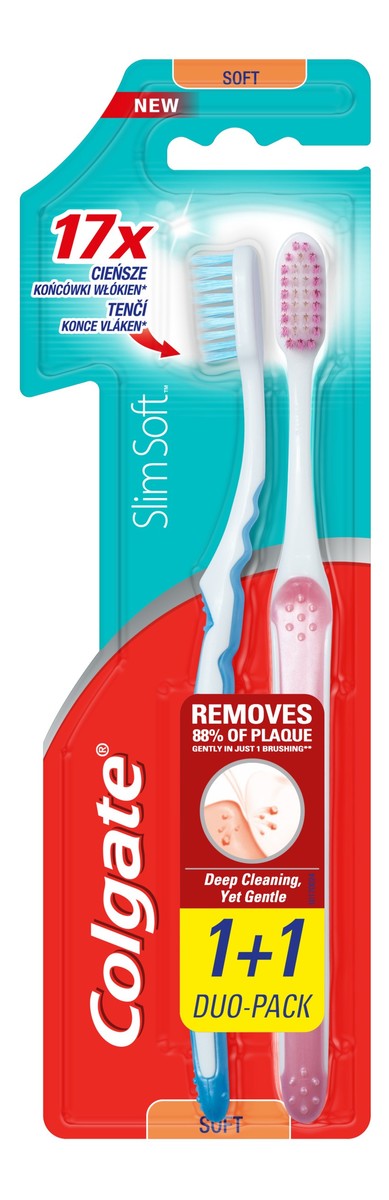 Slim soft advanced szczoteczka do zębów duopack 1 op.-2 szt.