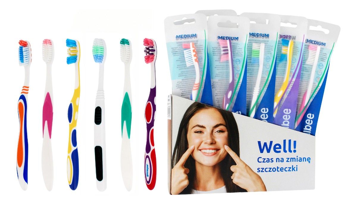 Display Szczoteczka dla dorosłych mix 15 szt.