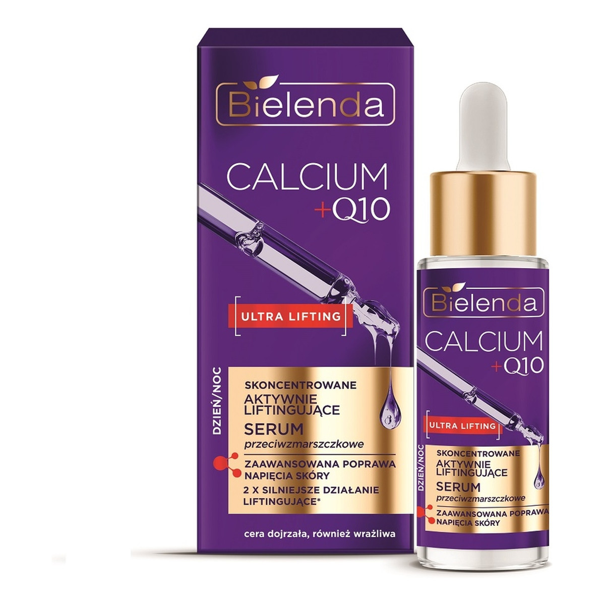 Bielenda Calcium + Q10 skoncentrowane aktywnie liftingujące serum przeciwzmarszczkowe dzień/noc