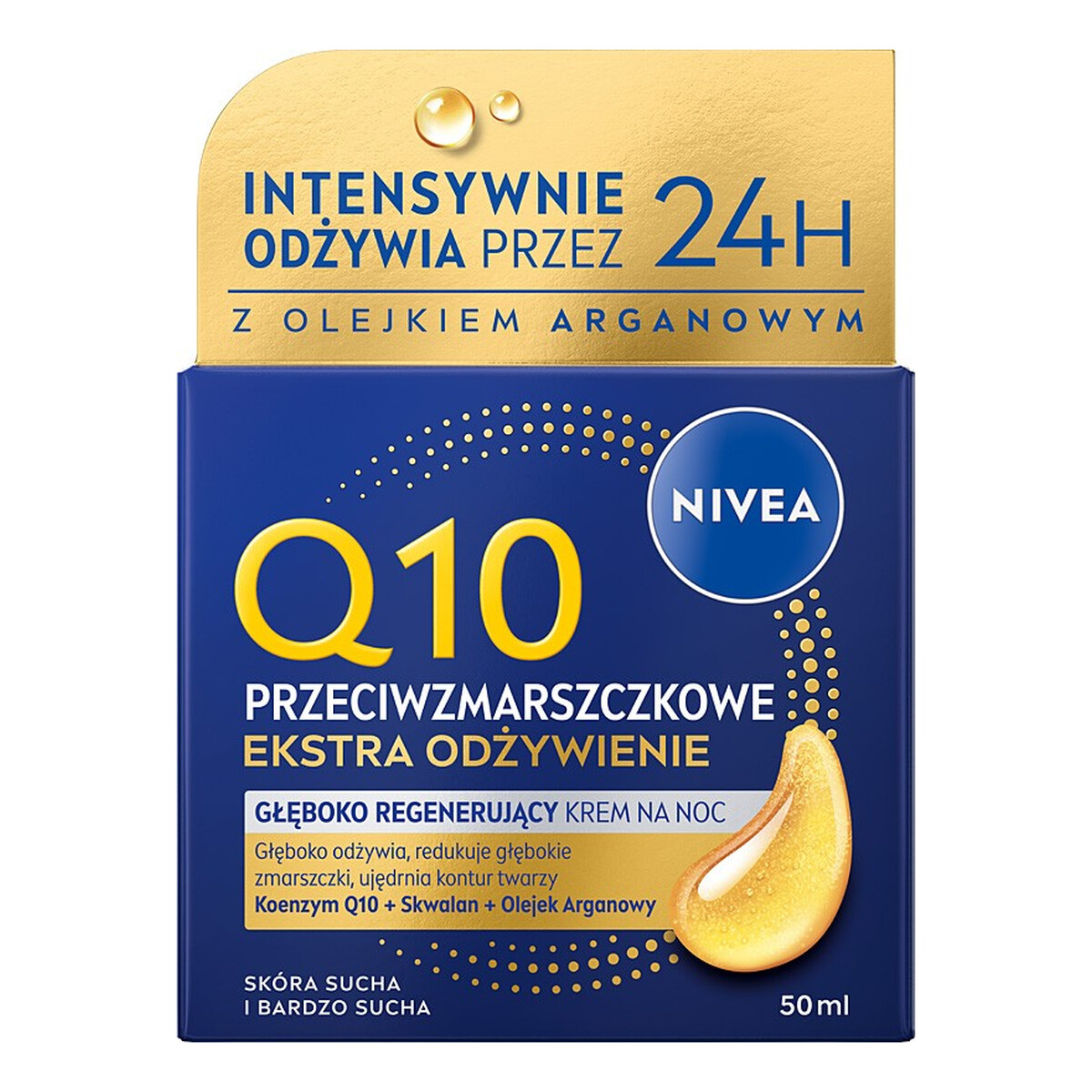 Nivea V q10 extra odżyw. Krem na noc 84977