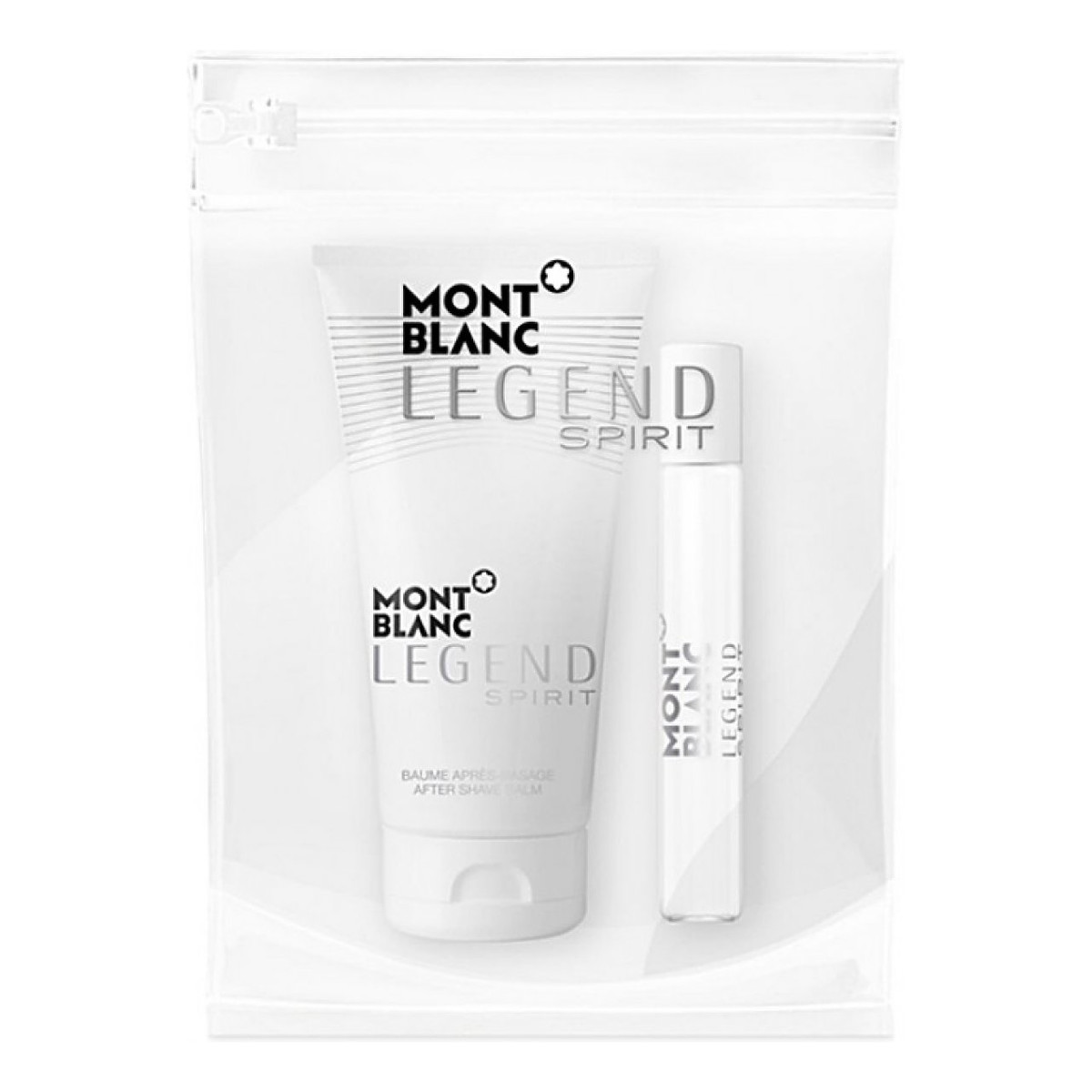 Mont Blanc Legend Spirit Pour Homme Zestaw miniatura wody toaletowej 7.5ml + balsam po goleniu 50ml + kosmetyczka