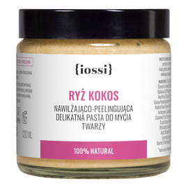 Ryż i kokos nawilżająco-peelingująca delikatna pasta do mycia twarzy