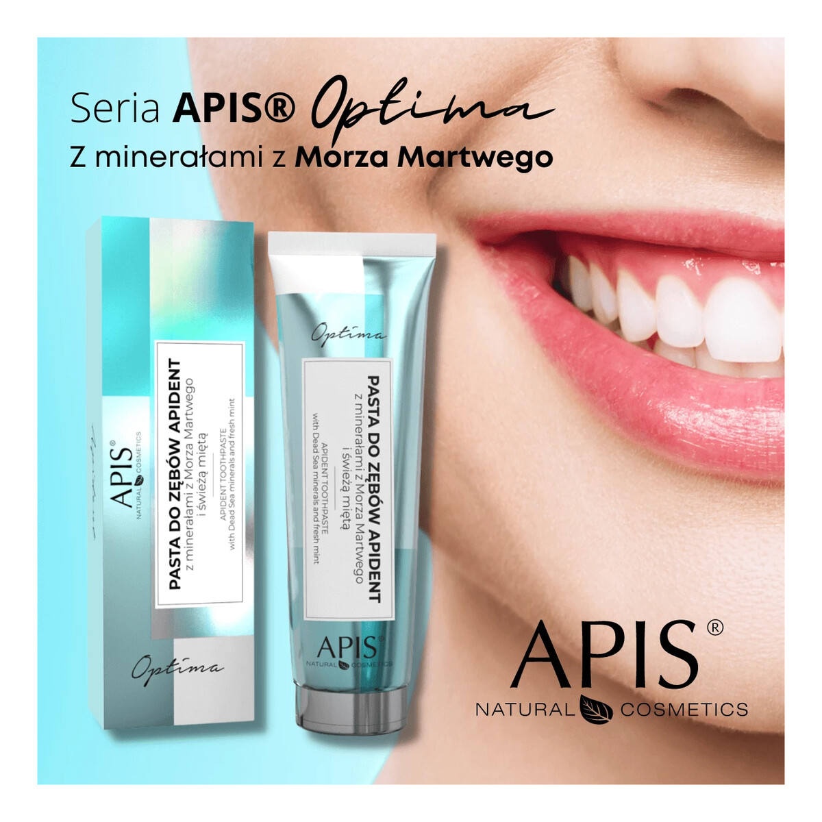 Apis Apident toothpaste pasta do zębów z minerałami z morza martwego i świeżą miętą 100ml