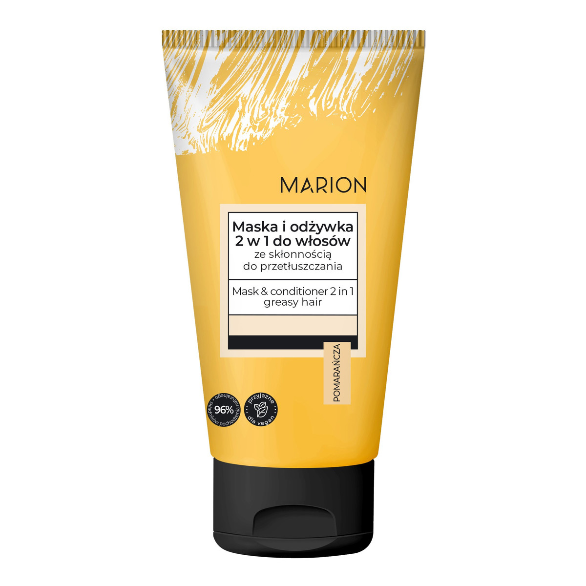 Marion Basic Maska-odżywka 2w1 do włosów ze skłonnością do przetłuszczania Pomarańcza 150ml