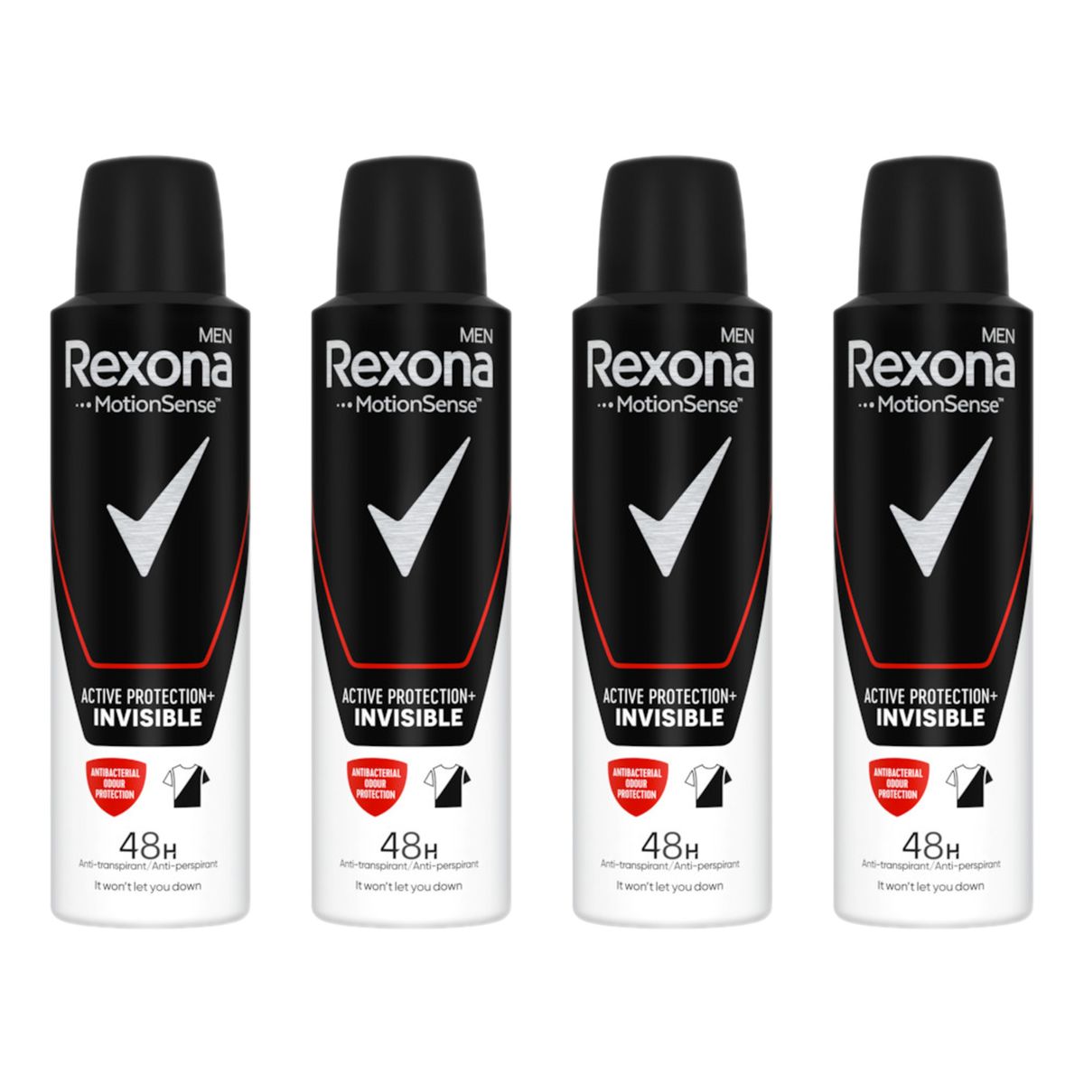 Rexona Active Protection+ Invisible Antyperspirant w sprayu dla mężczyzn 4x150ml