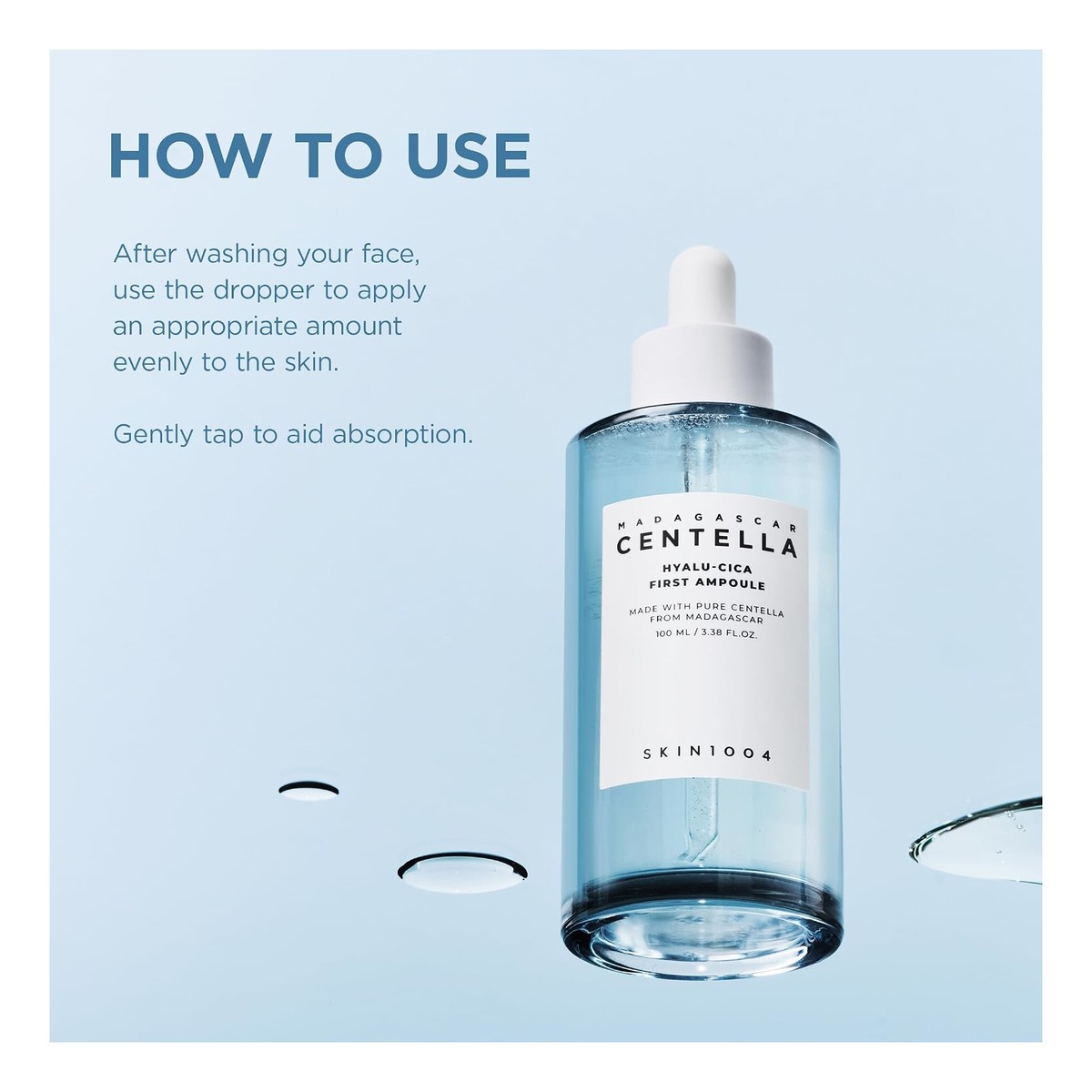 Skin1004 Madagascar Centella Hyalu-Cica First Ampoule wielozadaniowa ampułka nawilżająca z wyciągiem z wąkroty azjatyckiej 100ml