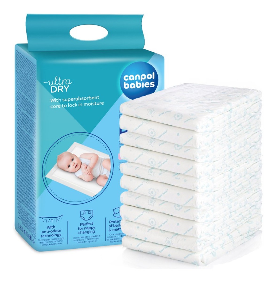 Wielofunkcyjne podkłady higieniczne 60x60cm 10szt