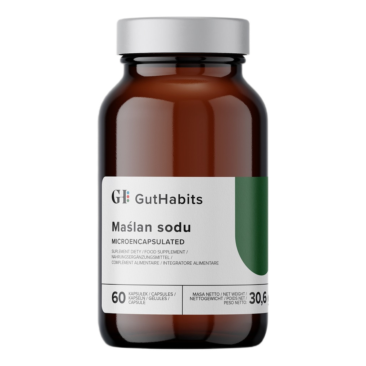 GutHabits Maślan sodu suplement diety 60 Kapsułek