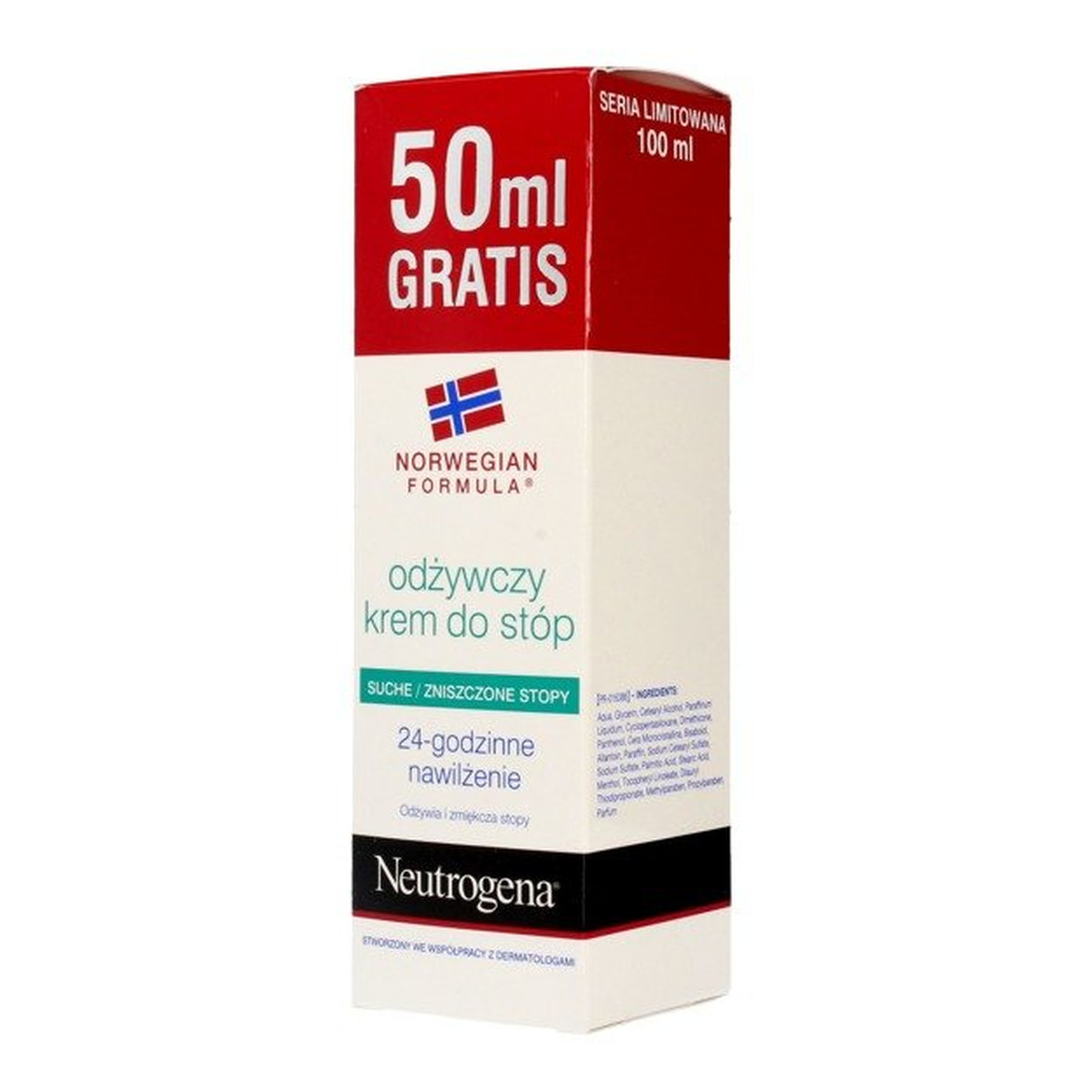 Neutrogena Formuła Norweska Odżywczy Krem do stóp 100ml