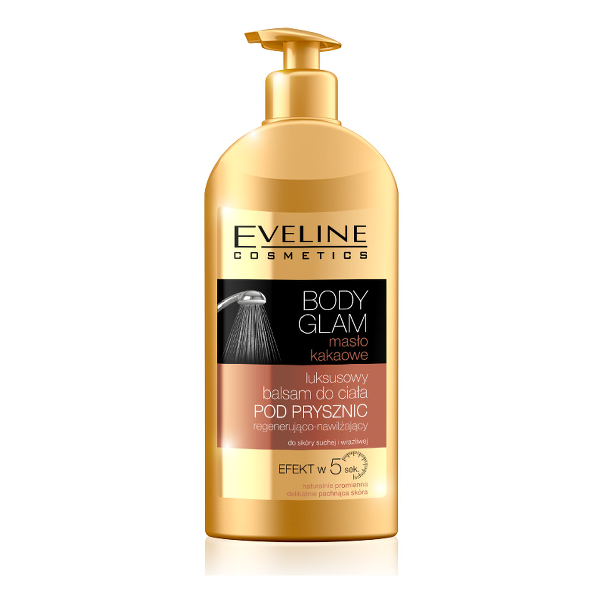 Eveline Body Glam Masło Kakaowe Luksusowy Balsam Pod Prysznic Regenerująco-Nawilżający 350ml