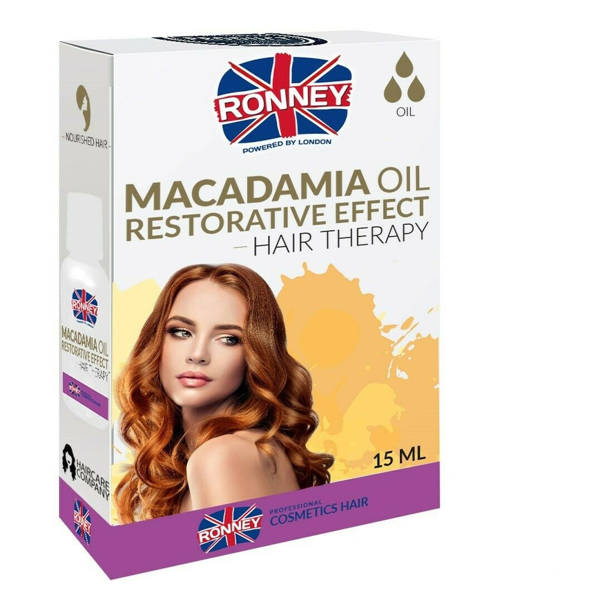 Ronney Macadamia Oil regenerujący olejek do włosów 15ml