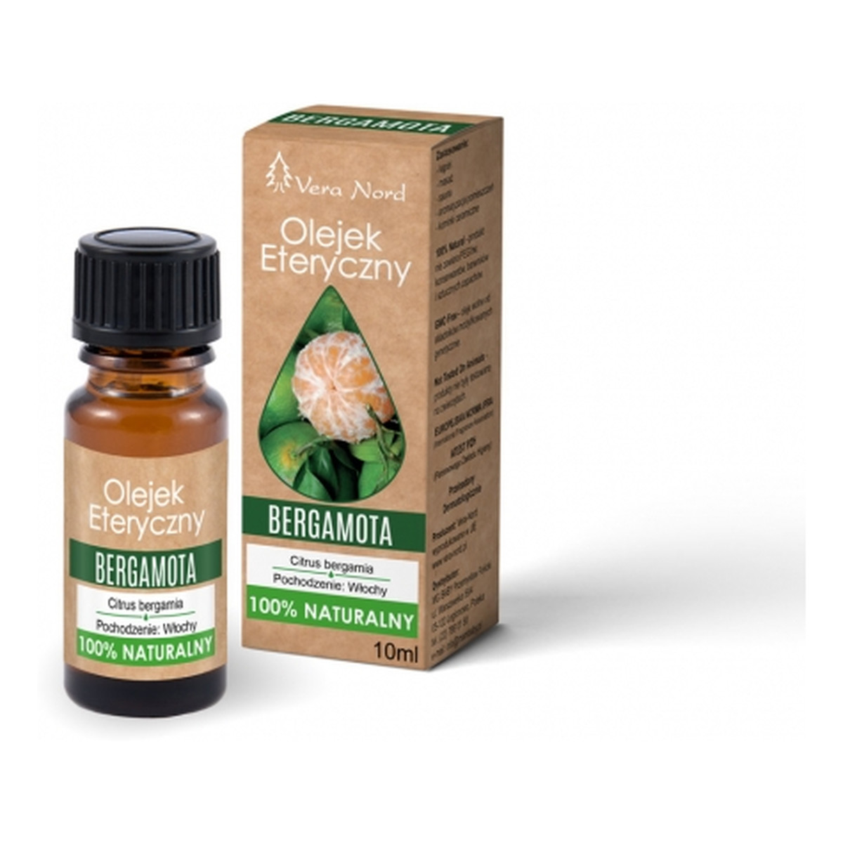Vera Nord Naturalny Olejek eteryczny bergamota 10ml