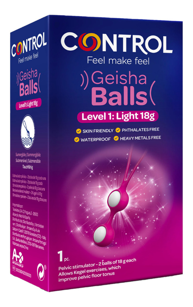 Geisha balls level 1 kulki dopochwowe do tonizowania dna miednicy light