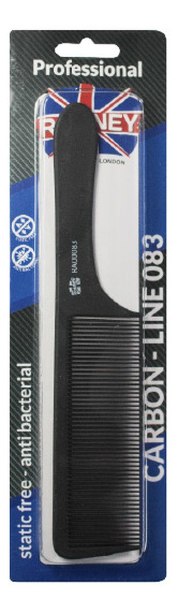 Professional carbon comb line 083 grzebień do włosów l225mm