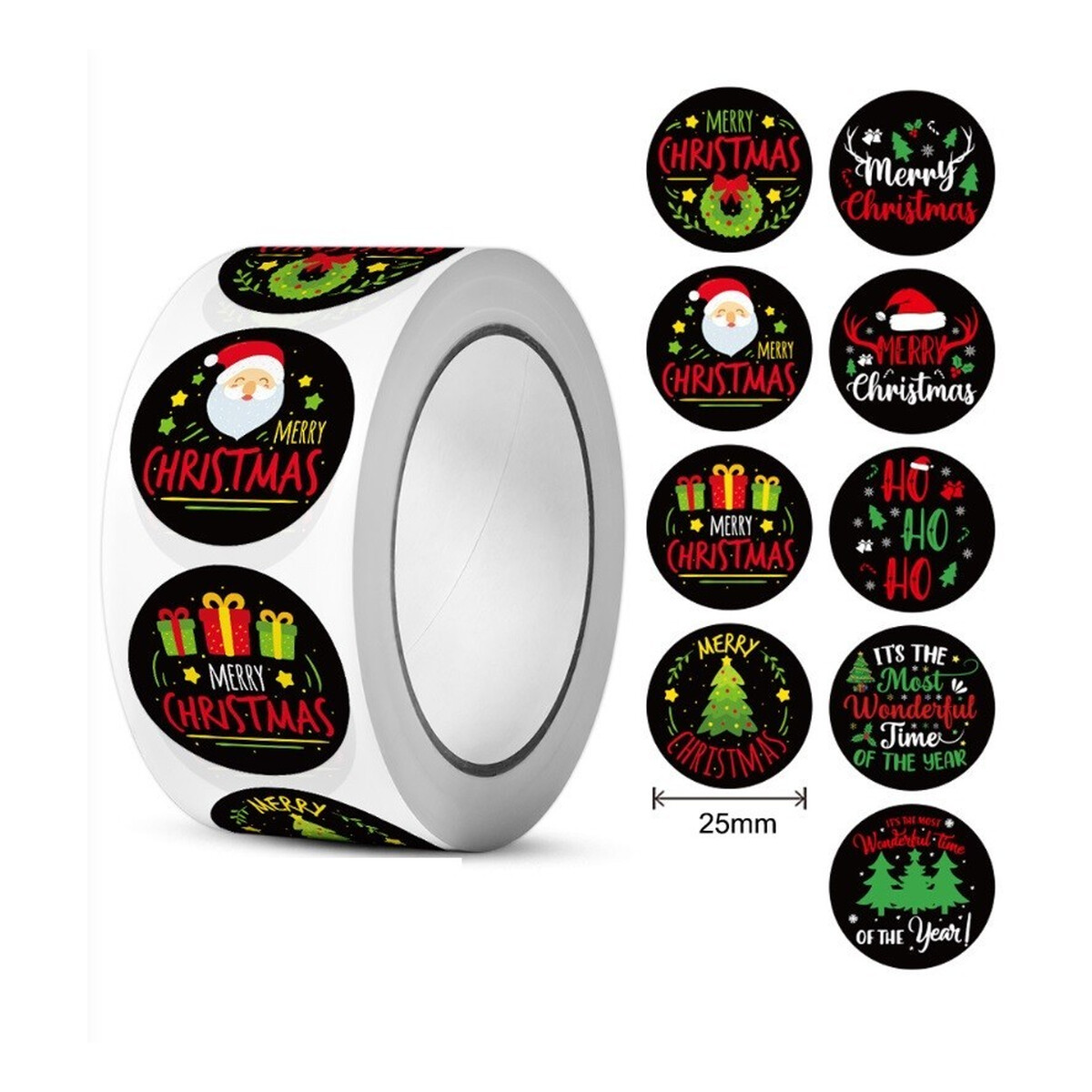 Ecarla Naklejki świąteczne Boże Narodzenie 48g