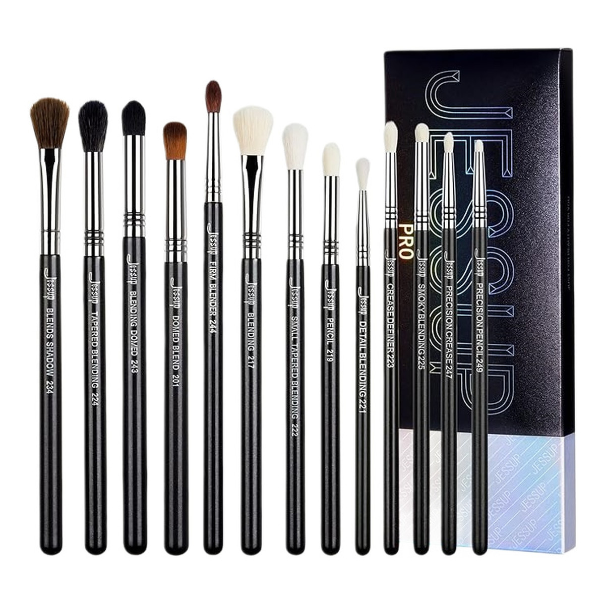 JESSUP Pro Blending Brushes Zestaw pędzli do makijażu oczu t338 13szt.