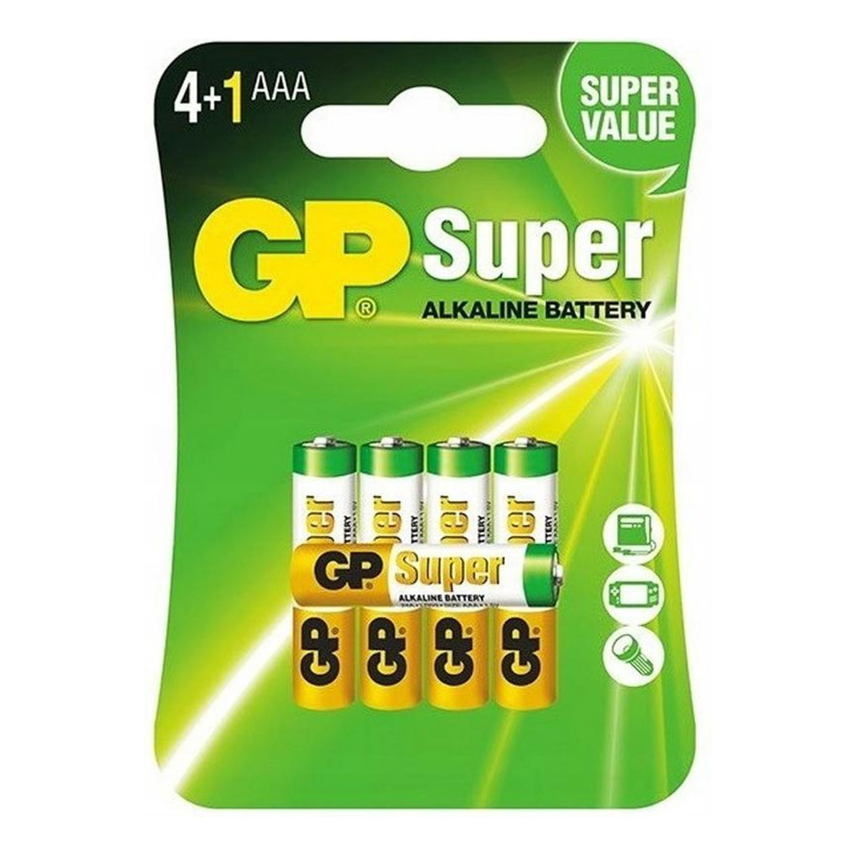 GP Battery Bateria alkaliczna AAA LR03 (4+1)