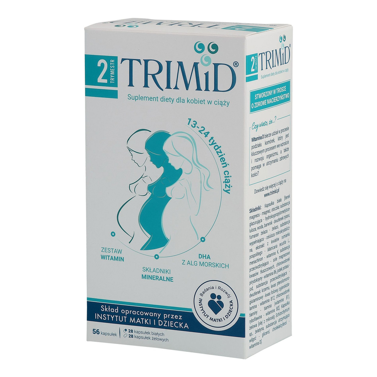 Trimid Trymestr 2 Suplement diety dla kobiet w ciąży 13-24 tydzień 56 kapsułek