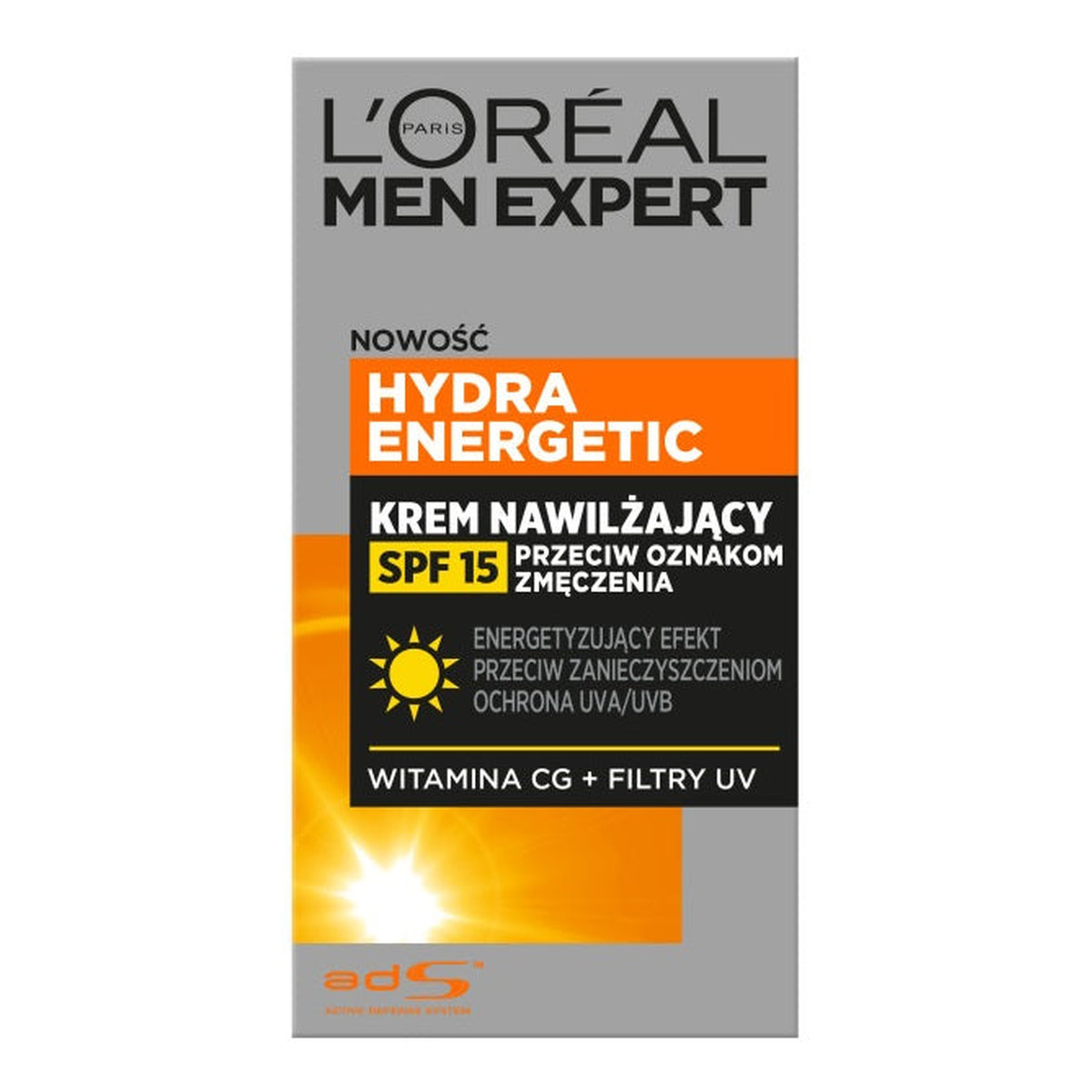 L'Oreal Paris Men Expert Hydra Energetic Krem nawilżający przeciw oznakom zmęczenia SPF15 50ml