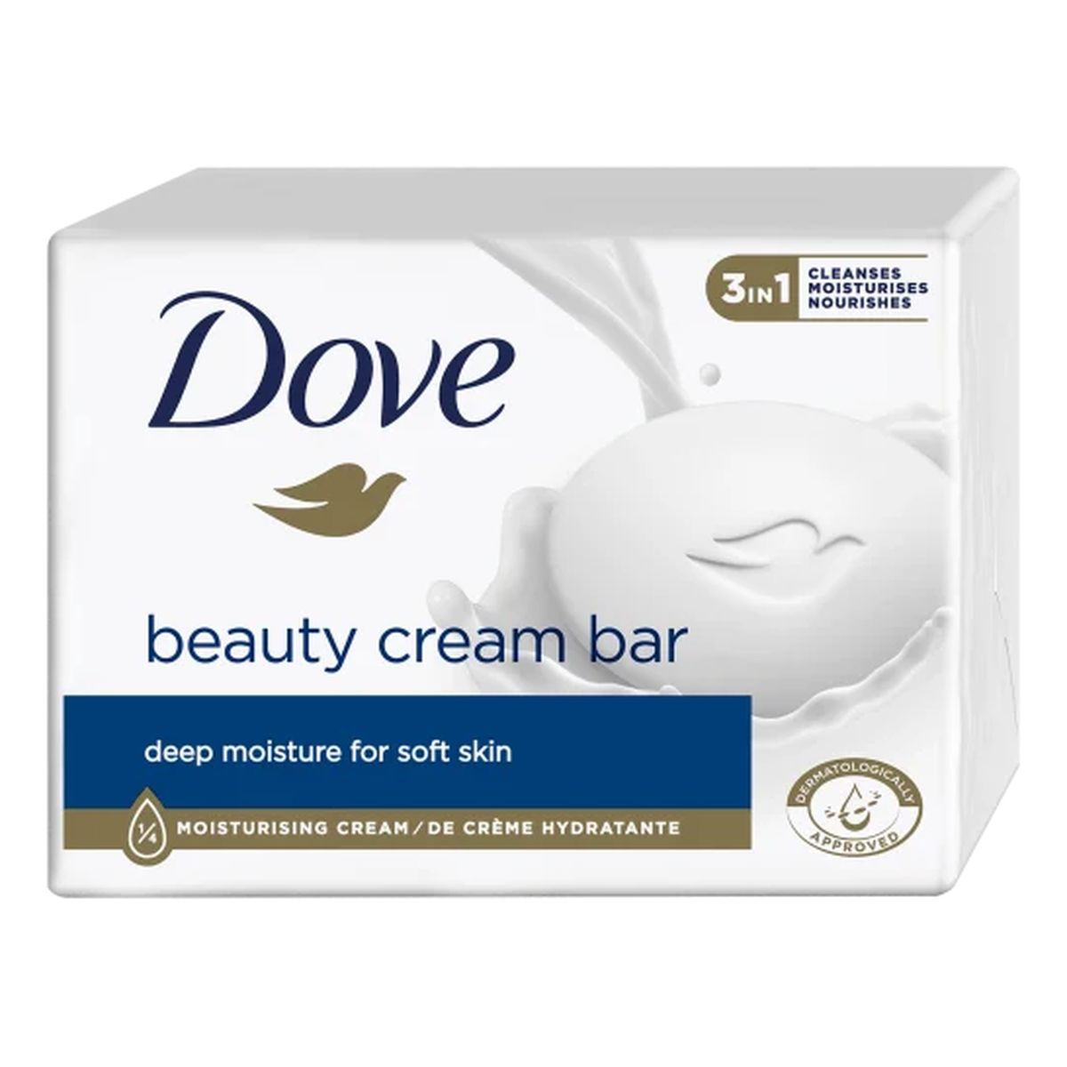 Dove Beauty Cream Głęboko Nawilżające Mydło w kostce 3in1 90g