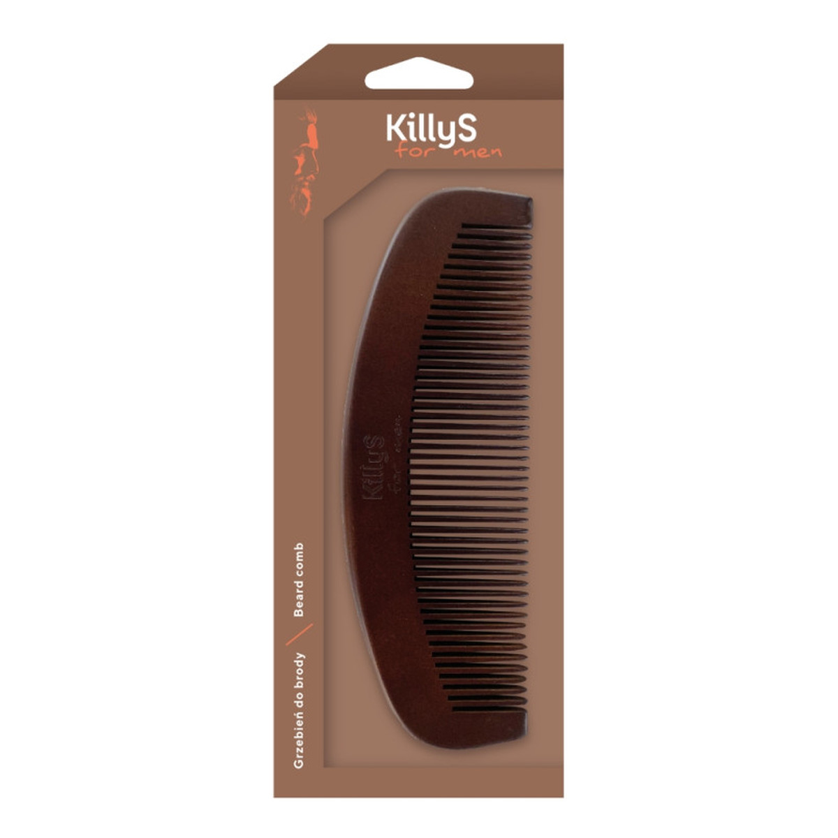 KillyS For Men Beard Comb Drewniany grzebień do brody