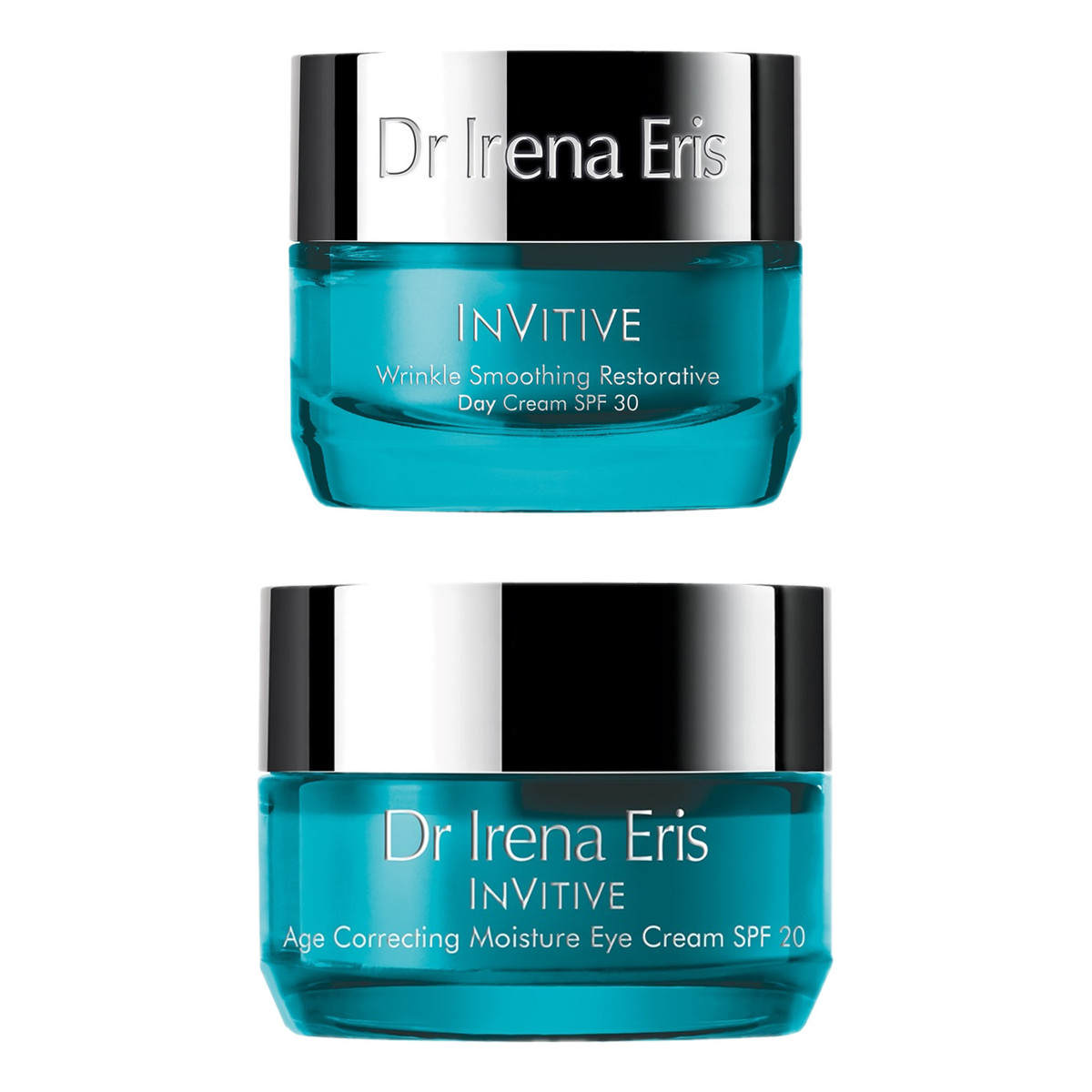 Dr Irena Eris Invitive Wrinkle Smoothing Restorative wygładzający krem naprawczy na dzień SPF30 50ml + Krem pod oczy 15ml