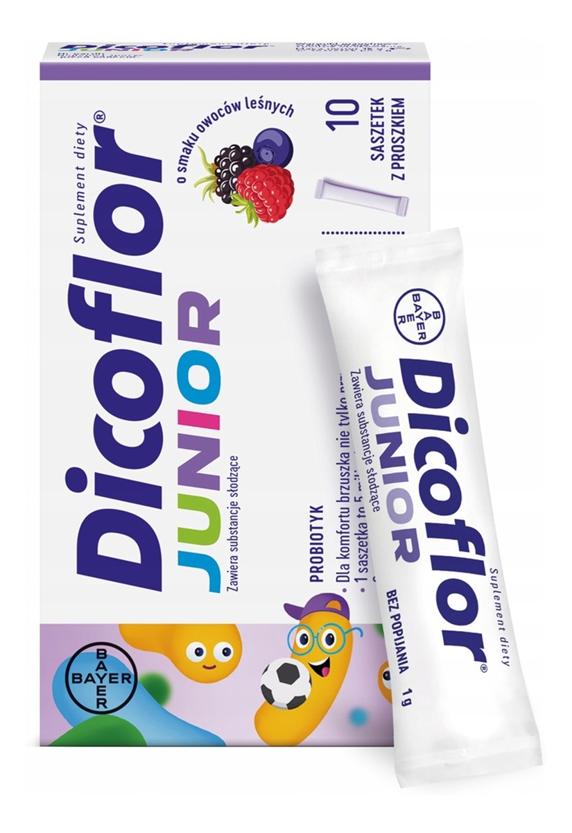 Junior probiotyk suplement diety dla dzieci 10 saszetek