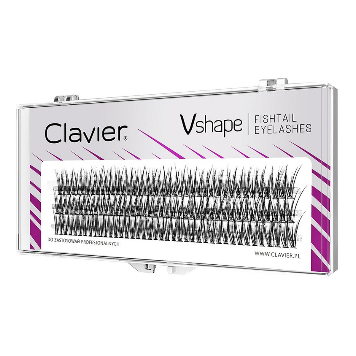 Clavier Vshape kępki rzęs 8mm