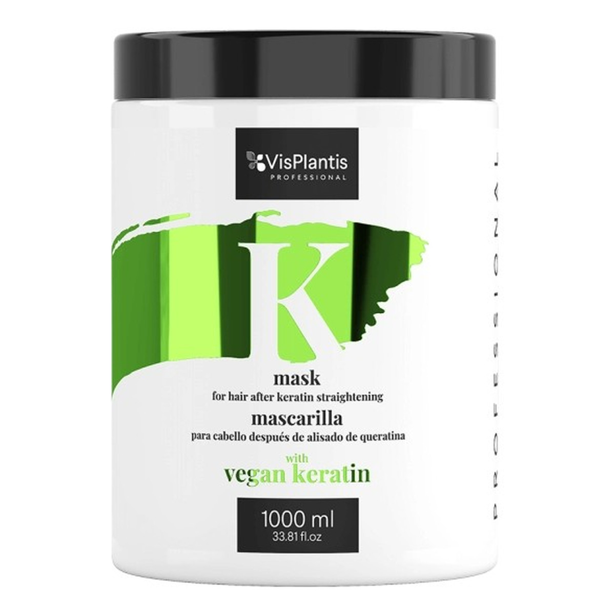 Vis Plantis Professional Maska do włosów po keratynowym prostowaniu - Vegan Keratin 1000ml