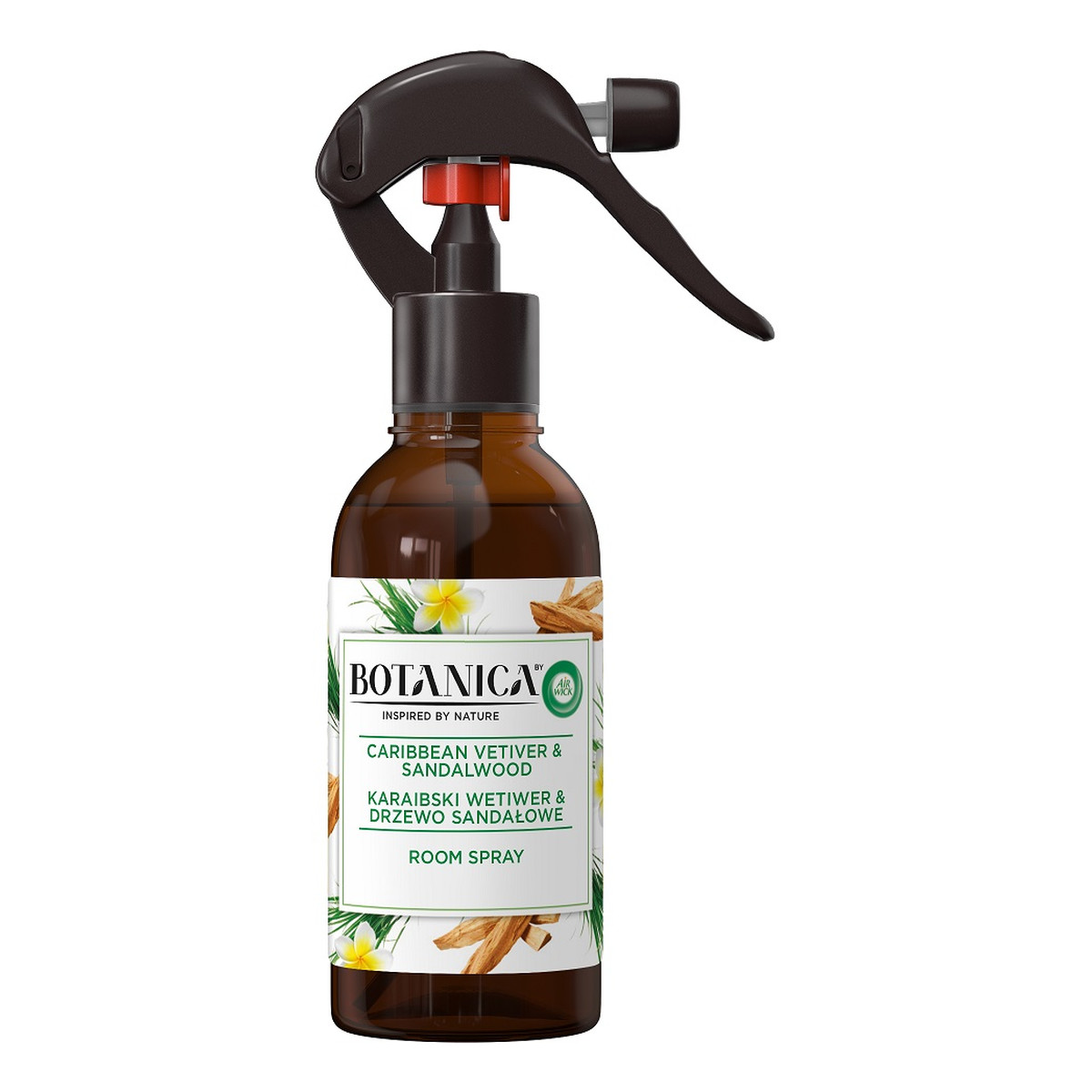 Air Wick Botanica room spray odświeżacz powietrza w sprayu karaibski wetiwer & drzewo sandałowe 236ml