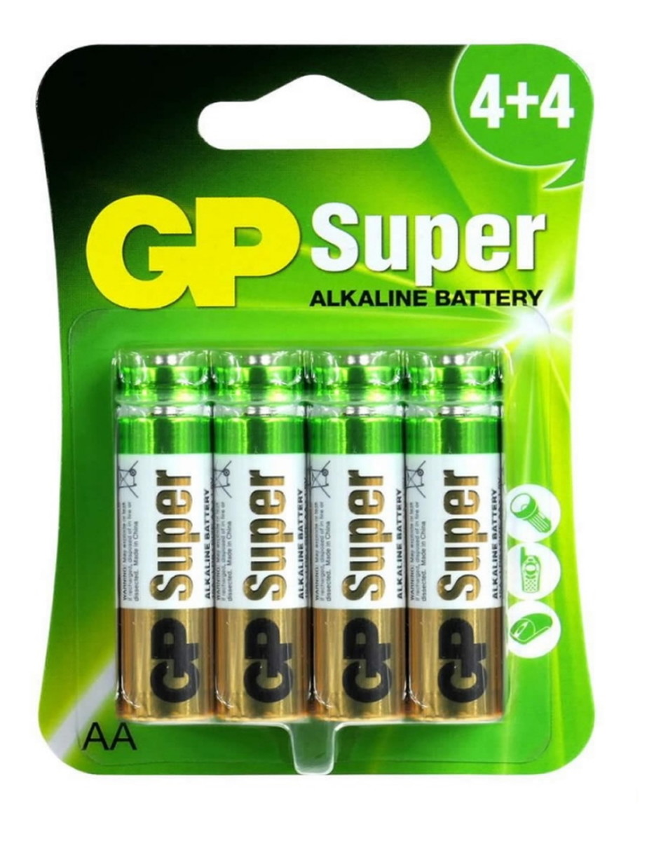 Bateria alkaliczna AA LR06 (4+4)
