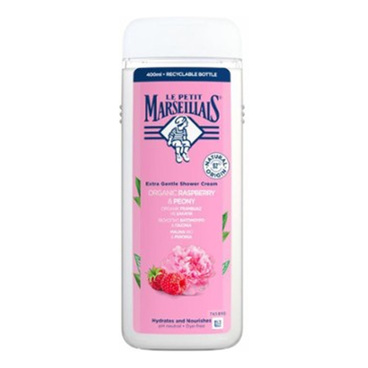 Le Petit Marseillais Kremowy żel pod prysznic Malina & Piwonia 400ml