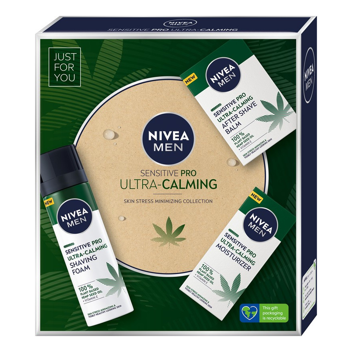 Nivea Men Zestaw prezentowy Sensitive Pro Ultra Calming krem + pianka do golenia +balsam po goleniu