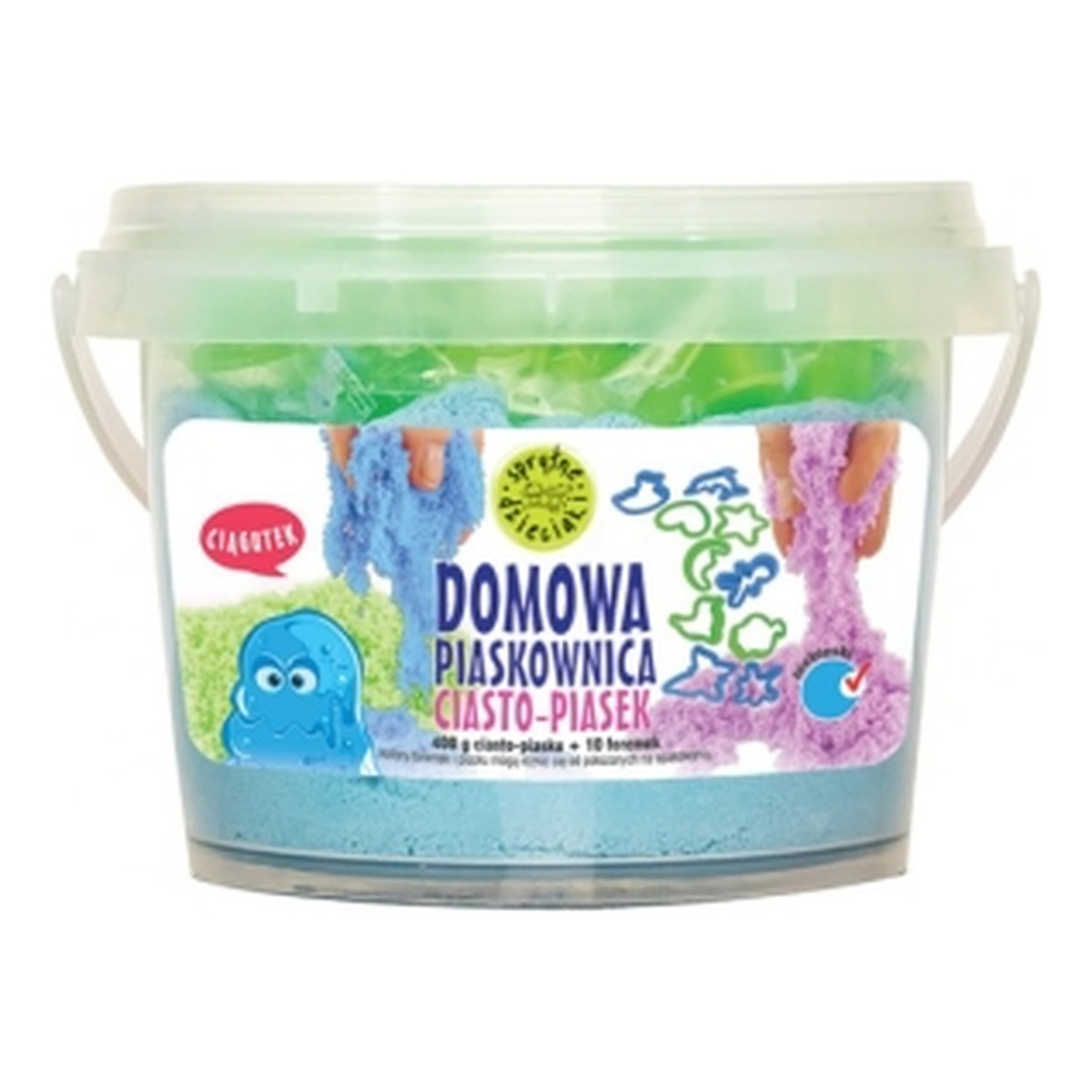 Sprytne Dzieci Domowa piaskownica piasek kinetyczny 400g