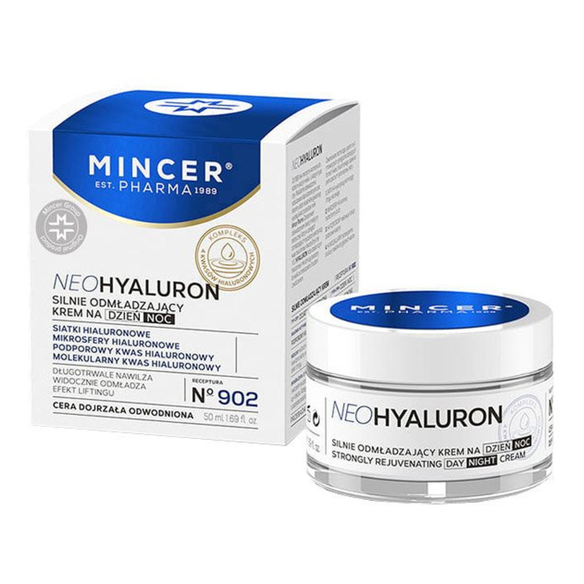 Mincer Pharma Neo Hyaluron Krem odmładzający na dzień i na noc No 902 50ml