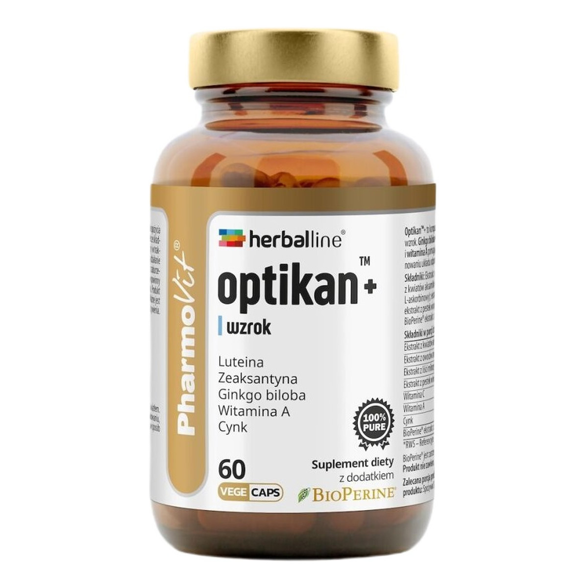 Pharmovit Optikan™+ suplement diety 60 Kapsułek
