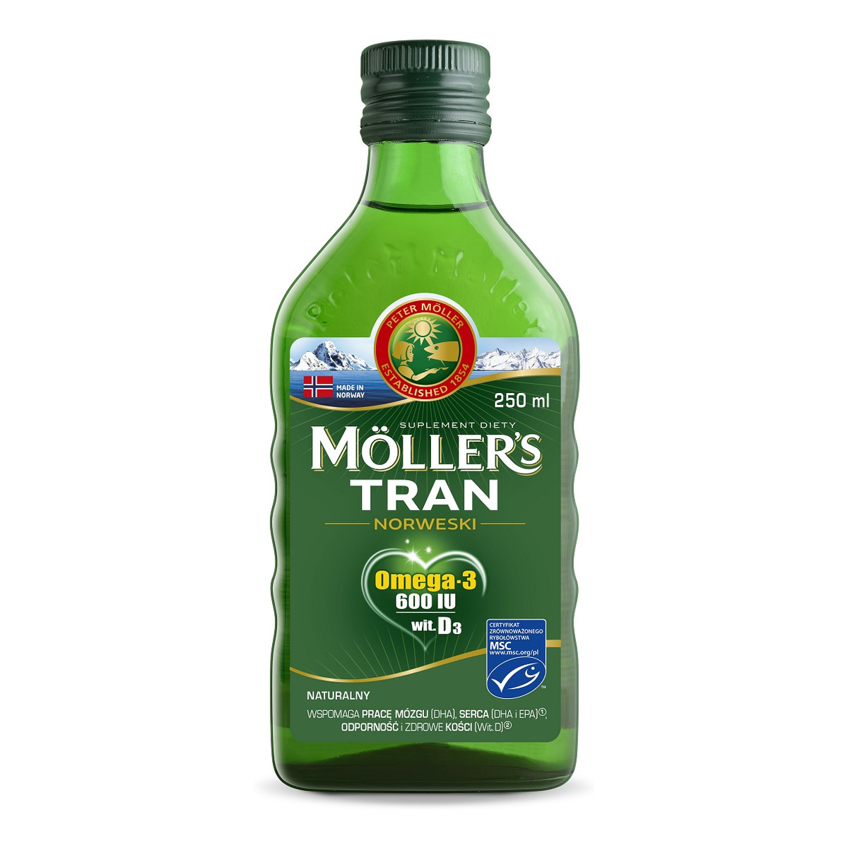 Moller's Tran norweski suplement diety naturalny 250ml