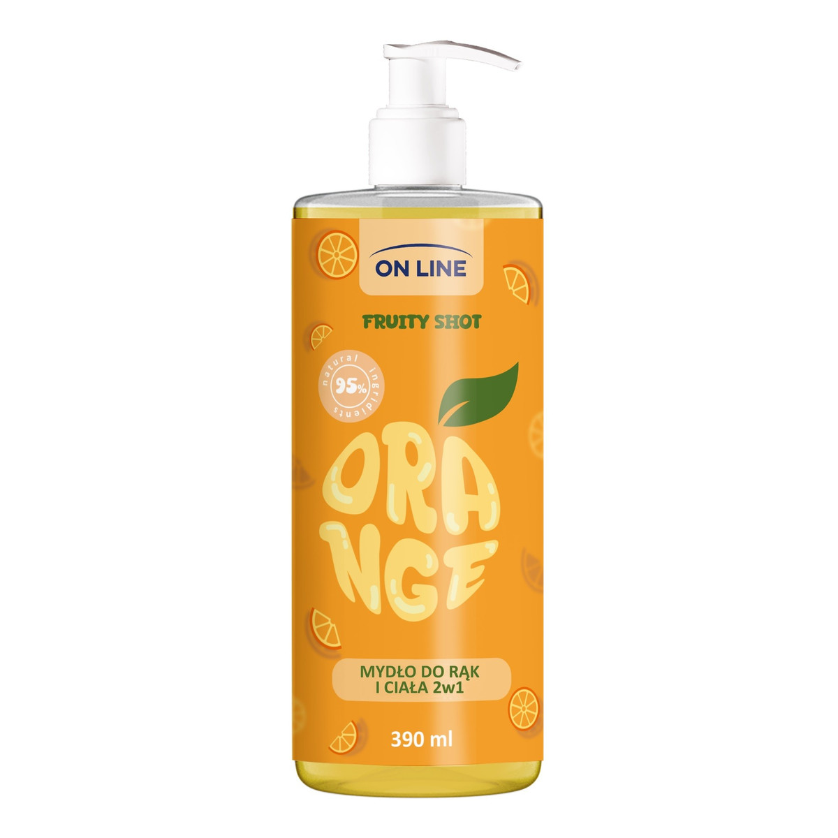 On Line Fruity Shot Mydło orange 390ml