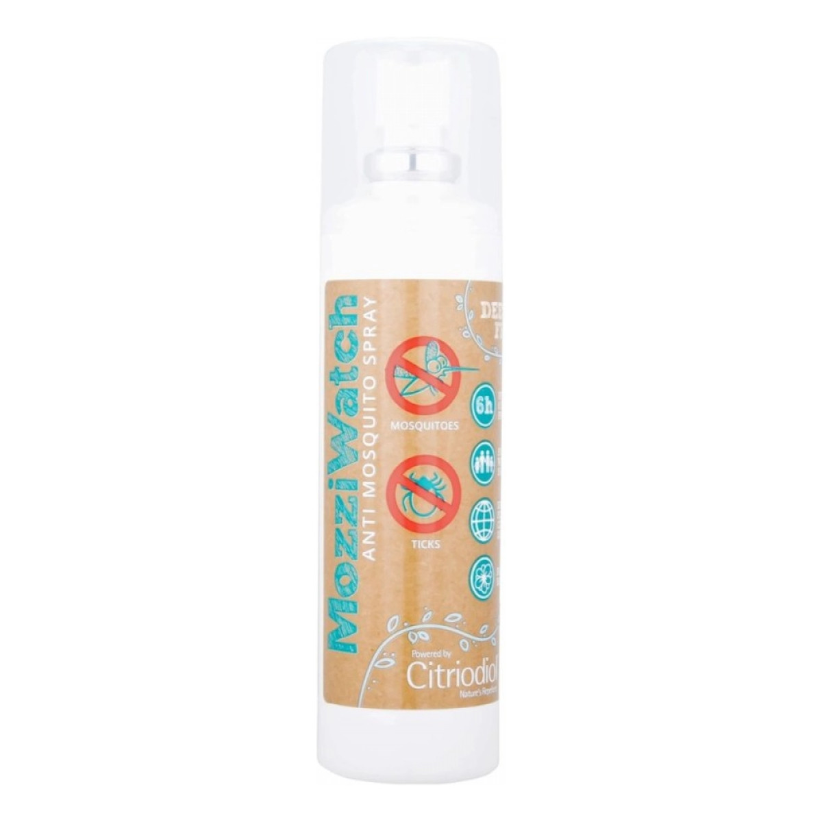 MozziWatch Naturalny spray na komary i kleszcze, ochrona do 6h 75ml