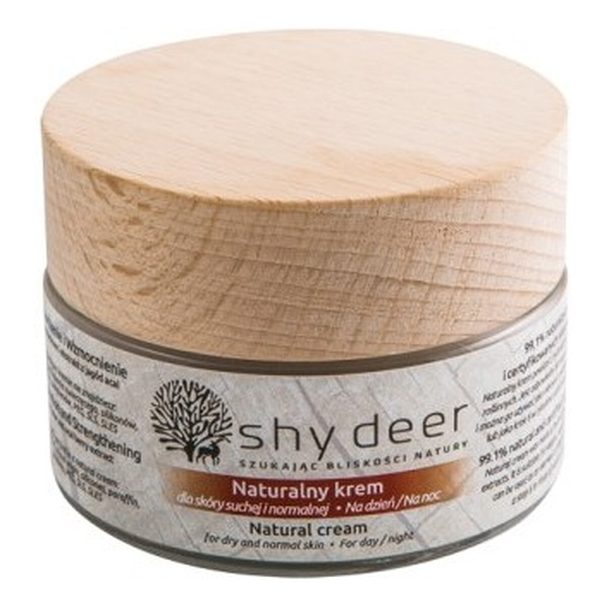 Shy Deer Natural Cream naturalny krem dla skóry suchej i normalnej 50ml