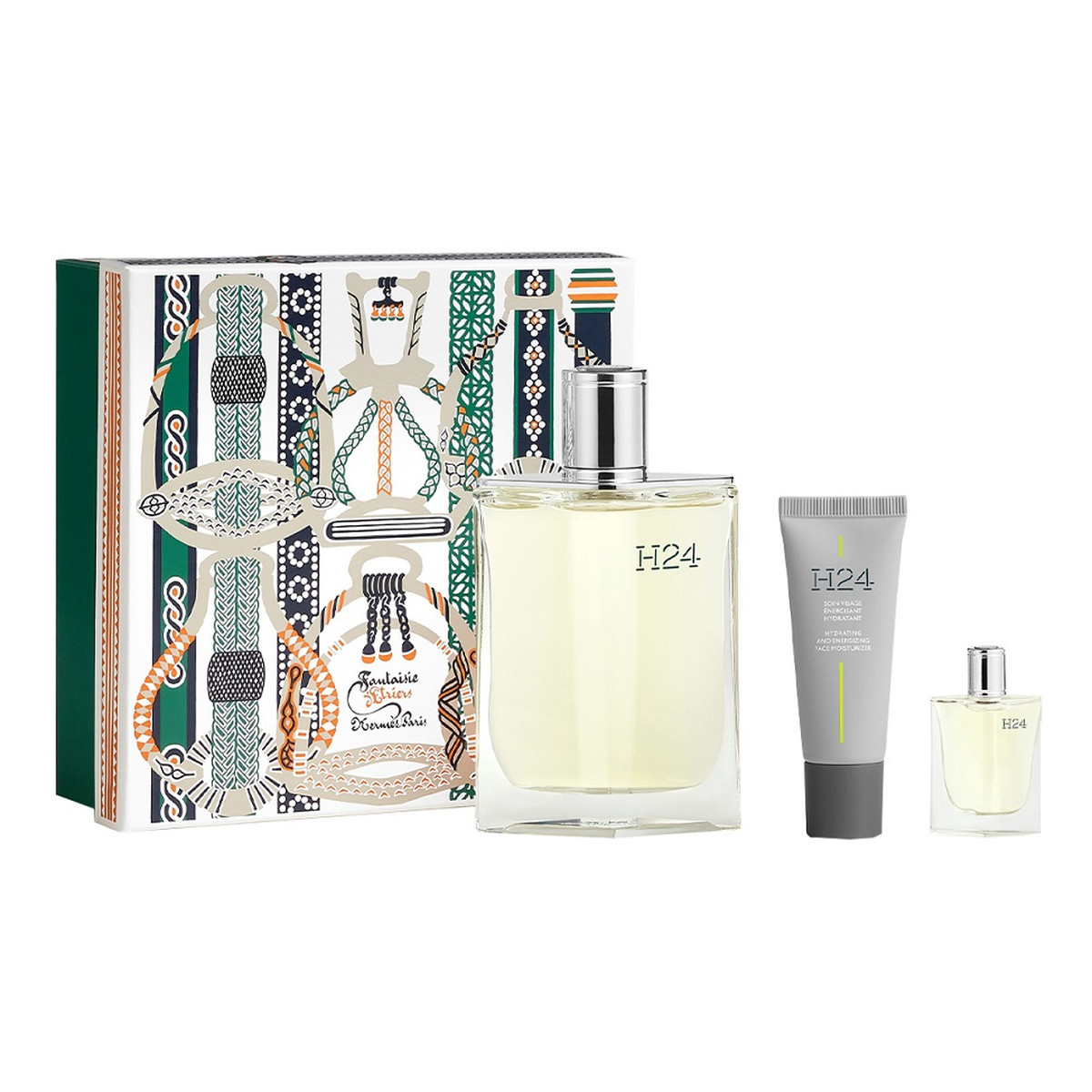 Hermes H24 Zestaw woda toaletowa spray 100ml + energetyzujący krem nawilżający do twarzy 20ml + miniatura wody toaletowej 5ml