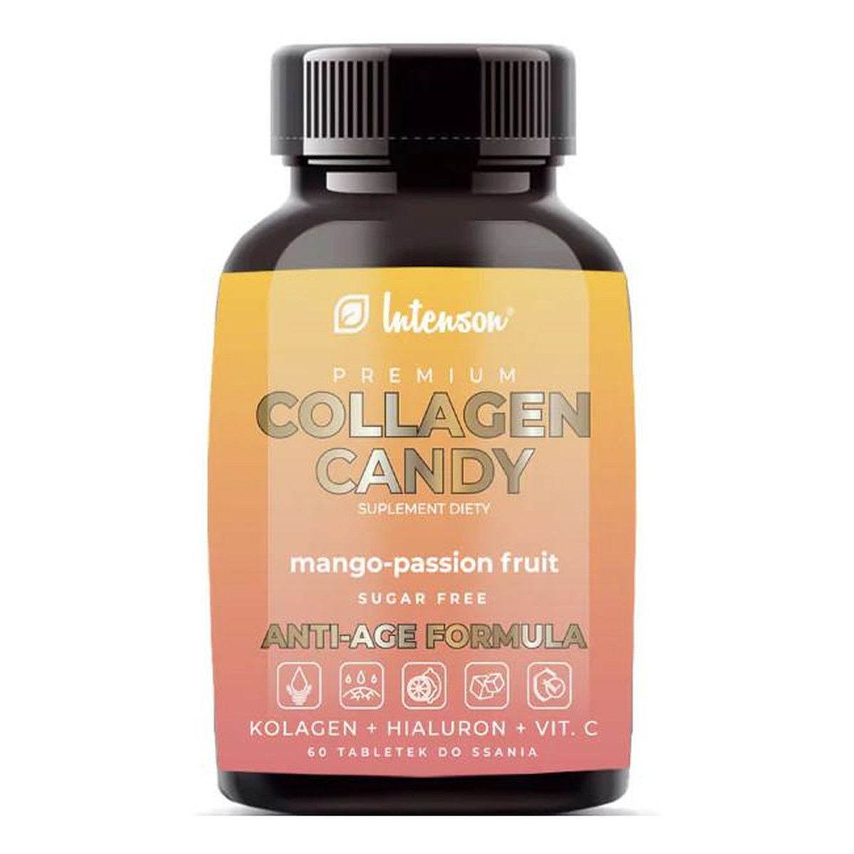 Intenson Premium Collagen Candy kolagen Mango-Marakuja 60 tabletek do ssania