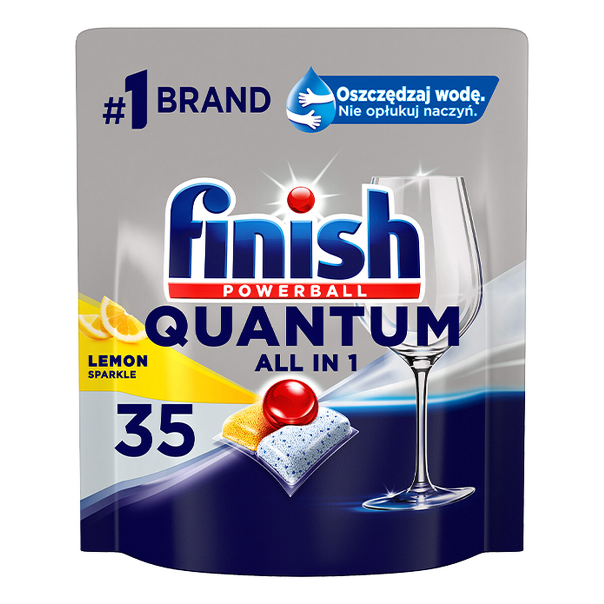 Finish Quantum Kapsułki do zmywarek Lemon 35 szt.