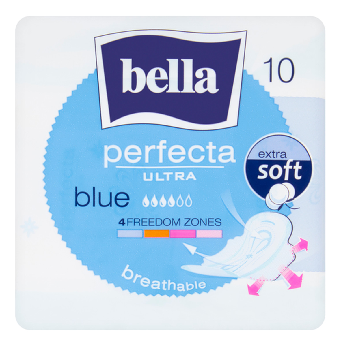 Podpaski higieniczne Ultra Blue 10 sztuk