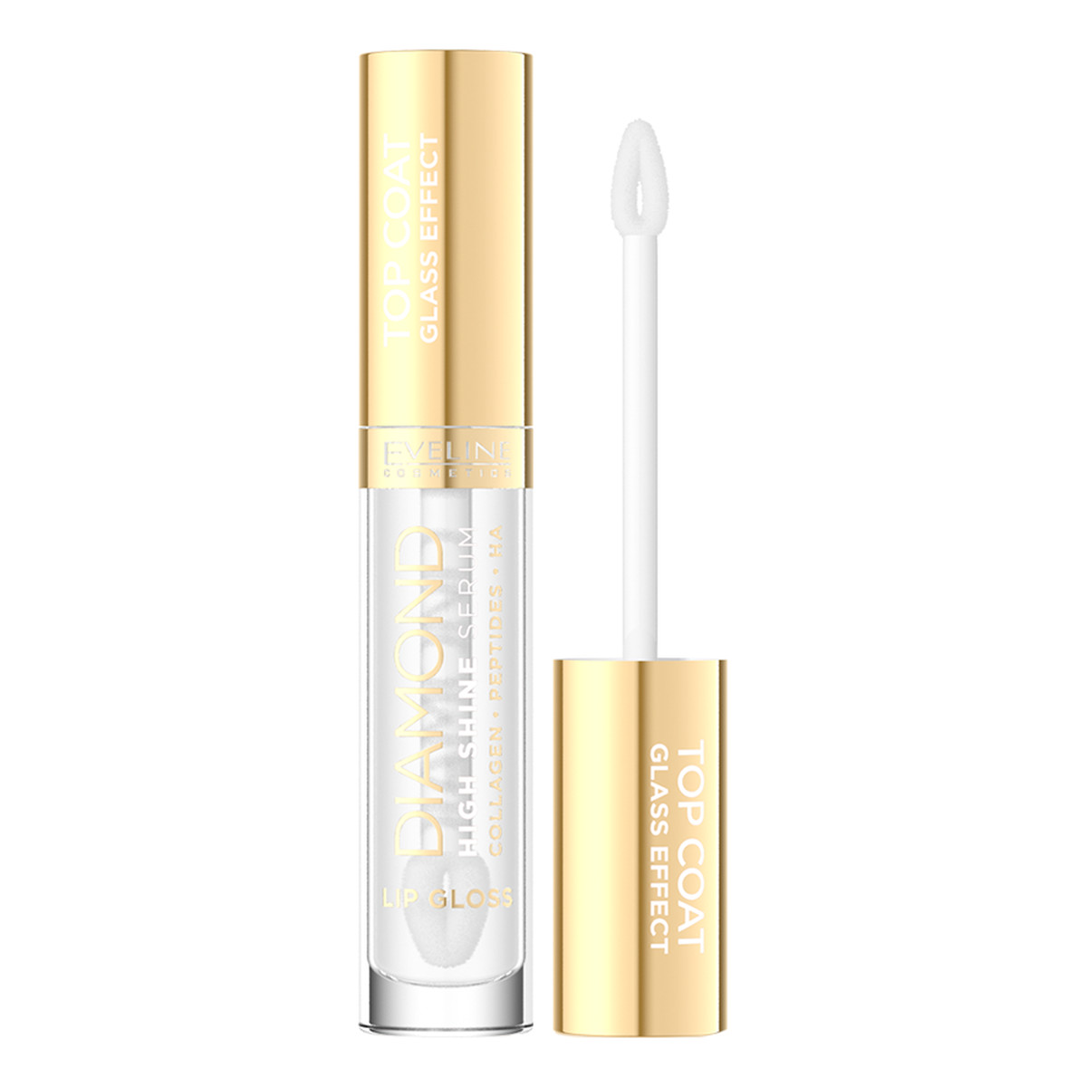 Eveline Diamond Glow Błyszczyk serum do ust Top Coat