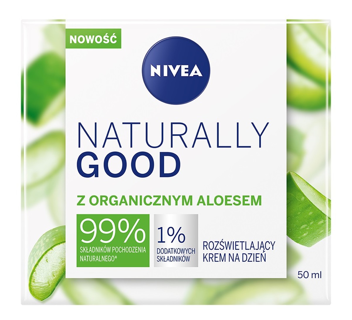 Rozświetlający krem na dzień z organicznym aloesem