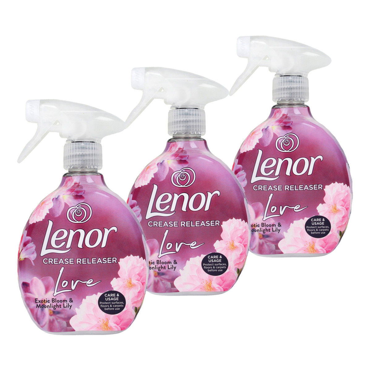Lenor Żelazko w sprayu o zapachu Exotic Bloom 3x500ml