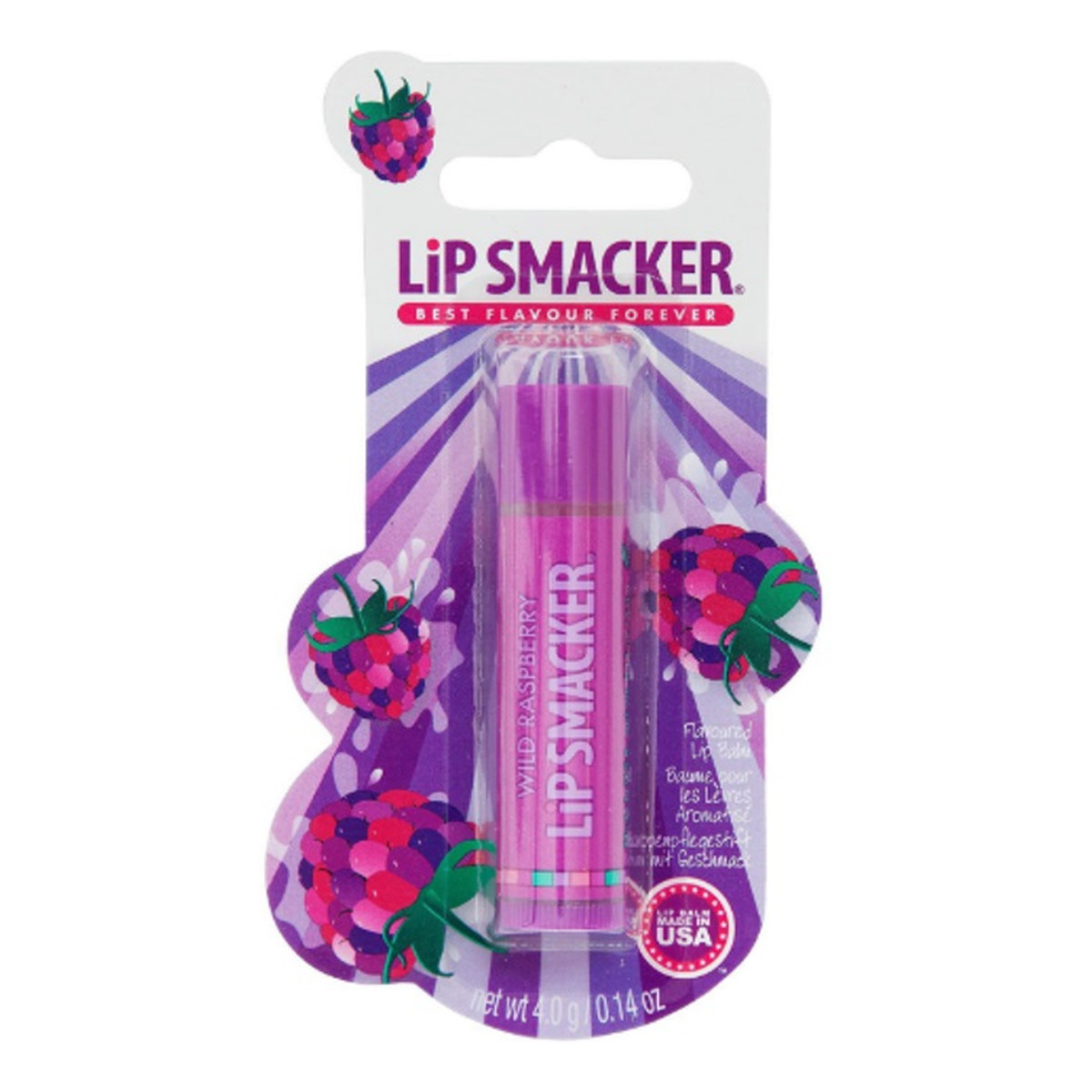 Lip Smacker Flavoured Lip Balm błyszczyk do ust Wild Raspberry 4g