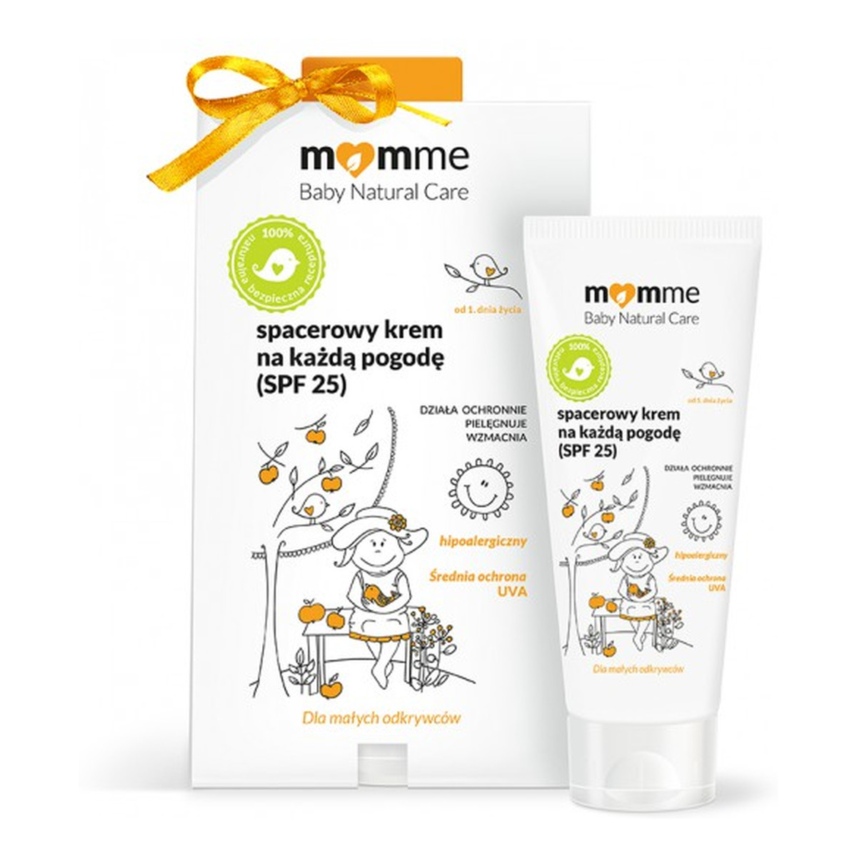 MomMe Baby Natural Care Spacerowy Krem Na Każdą Pogodę Dla Dzieci SPF25 50ml
