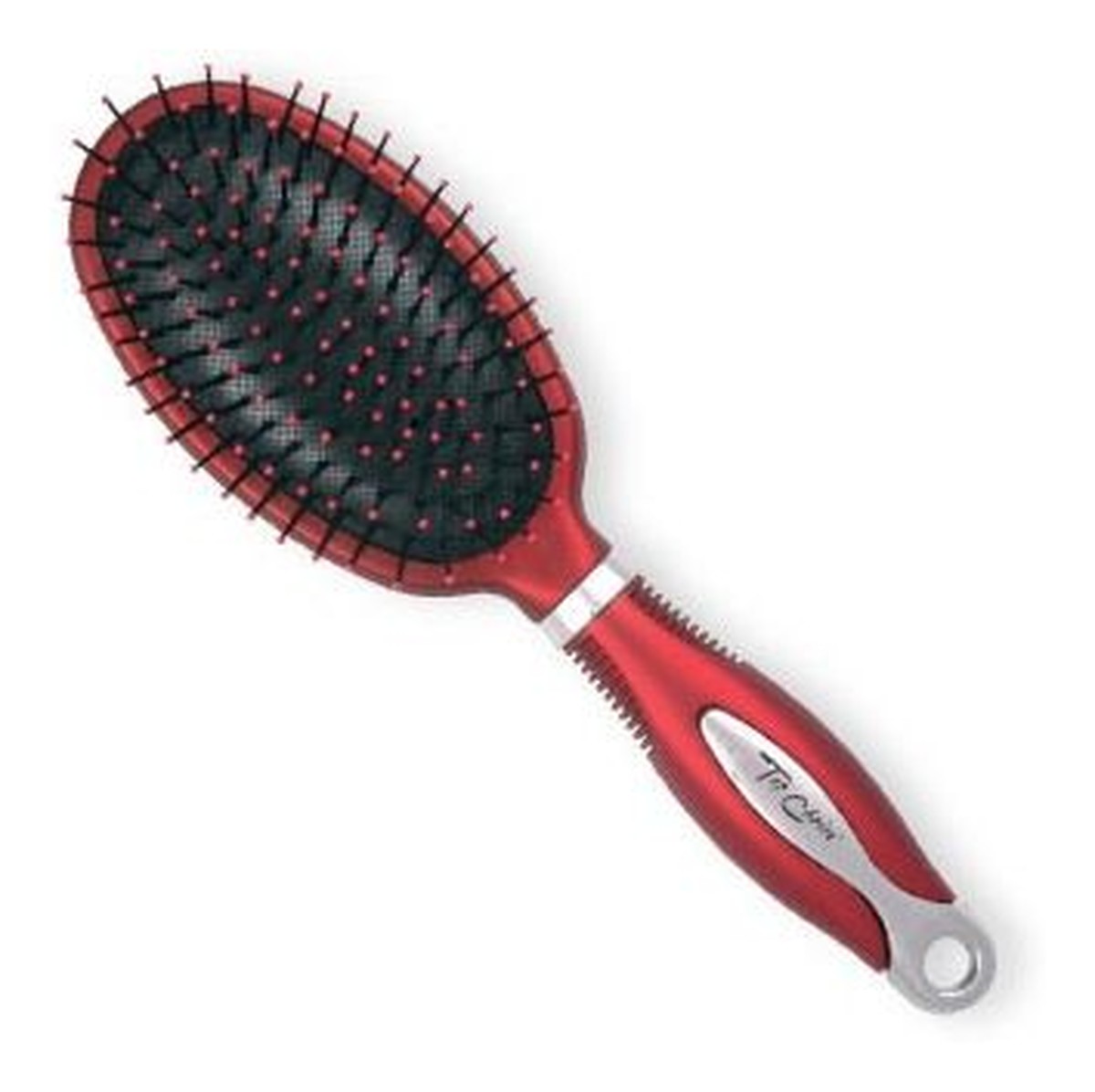 Exclusive Hair Brush szczotka szeroka srebrno-burgundowa 1 szt.